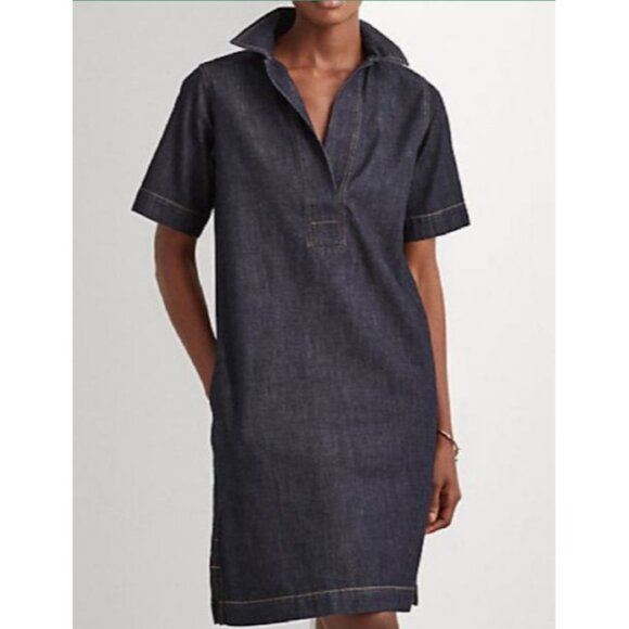 Lauren Ralph Lauren Dresses & Skirts - Lauren Ralph Lauren Denim Short‎ Sleeve Shift Dress Women's Small
